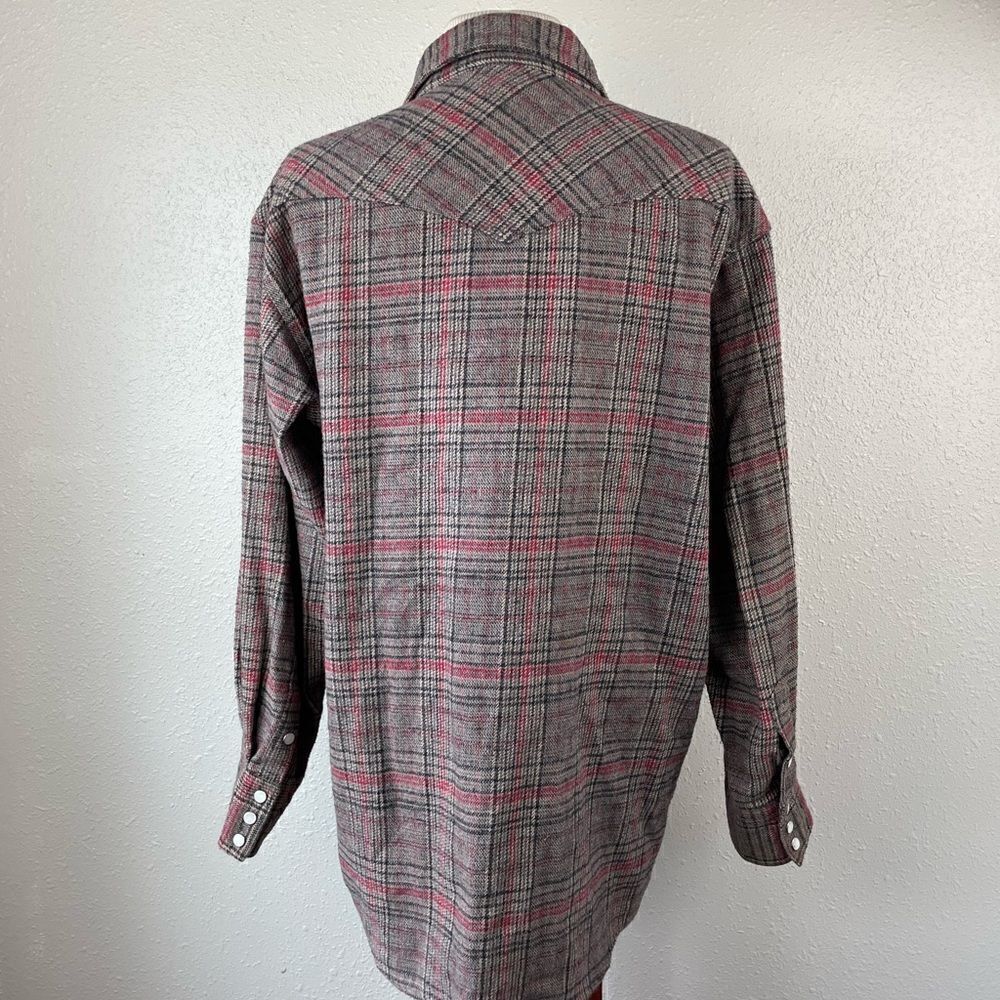 Key Heavy Snap Down Flannel Size L Regular EUC - Picture 6 of 9